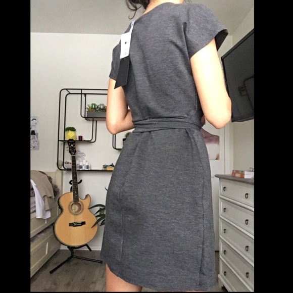 dark grey wrap dress 💓 - Picture 2 of 2